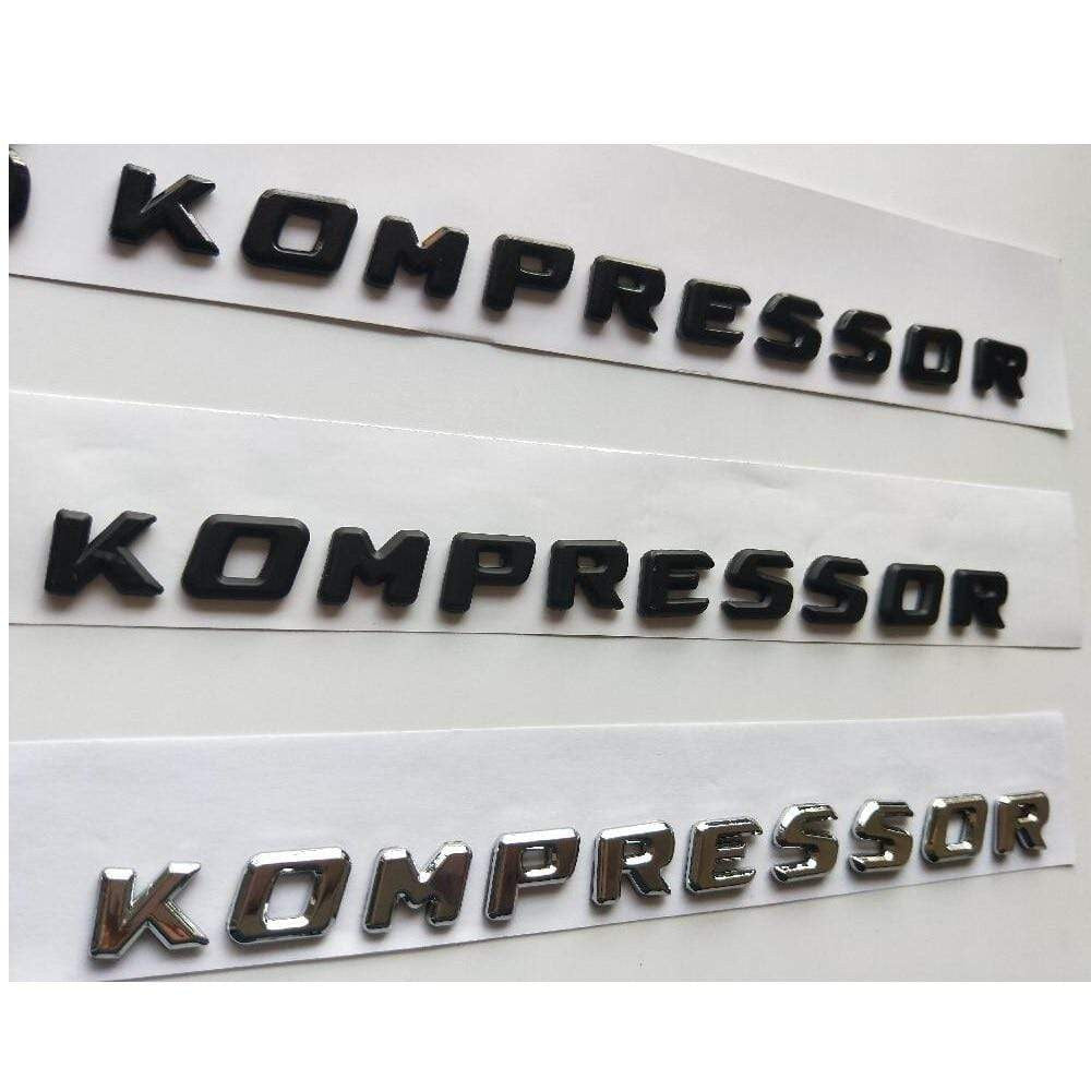 V8 KOMPRESSOR Letters Badge Emblem Emblems Decal Sticker for Mercedes Benz AMG V8KOMPRESSOR